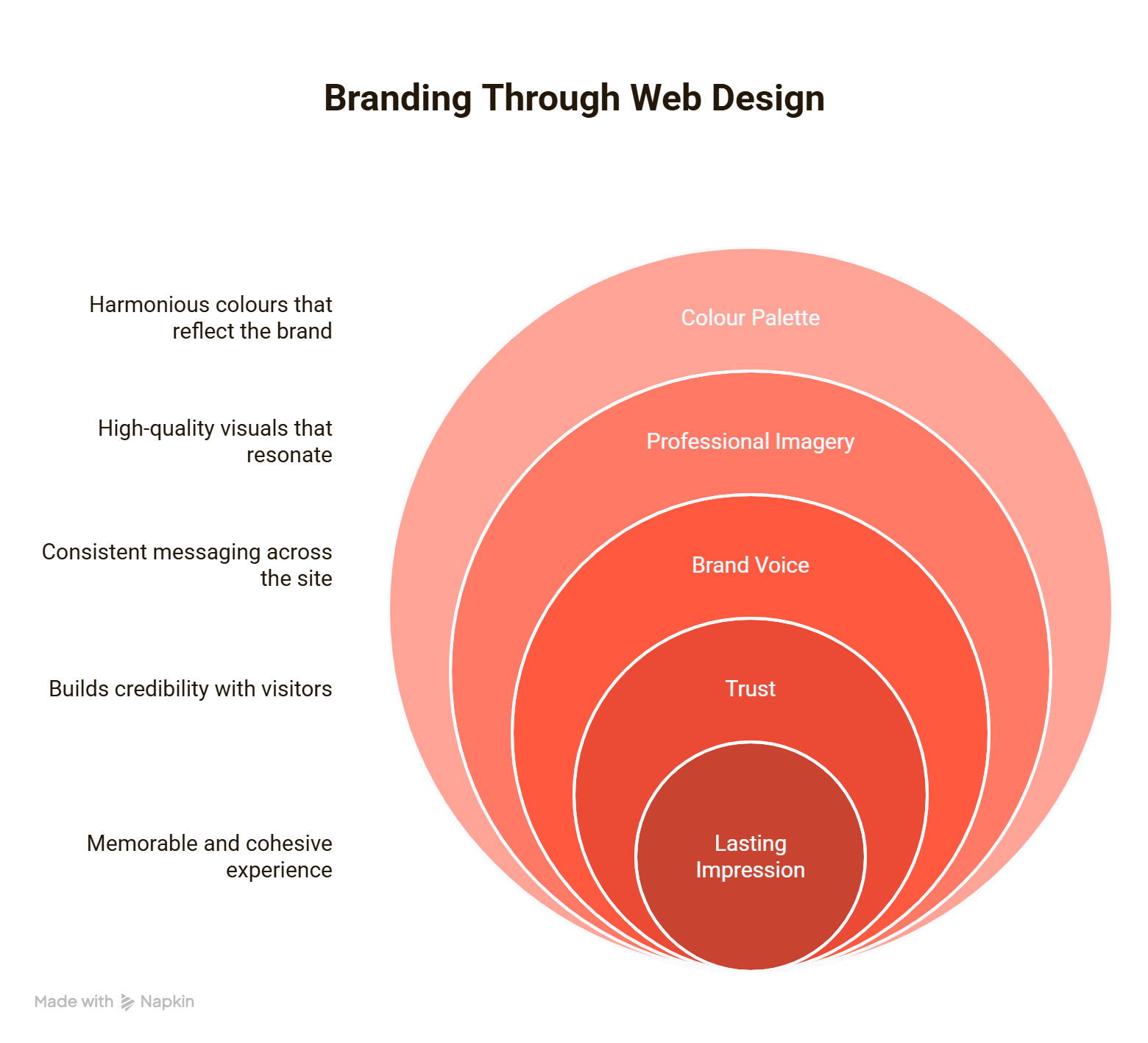 Branding Through Web Design in Web Design for Marketing Infographic 